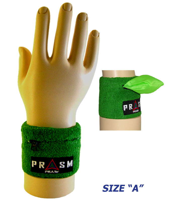 PRASM Unisex Cotton Wristband with Zipper Pocket