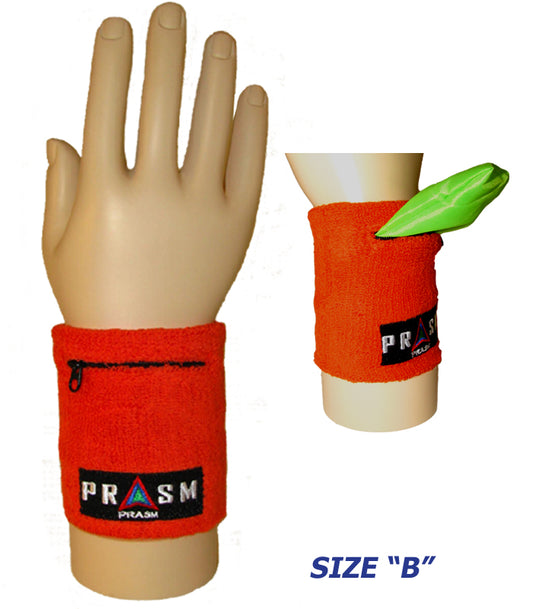 PRASM Unisex Cotton Wristband with Zipper Pocket