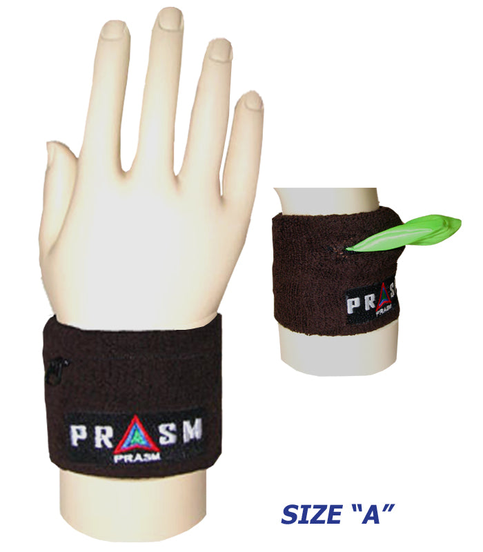 PRASM Unisex Cotton Wristband with Zipper Pocket