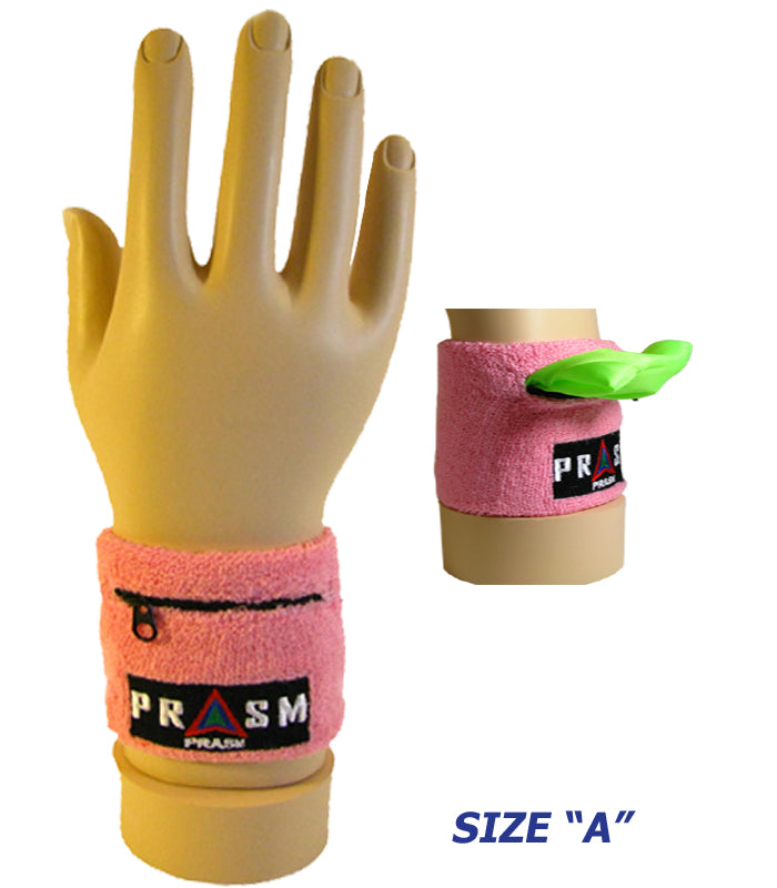 PRASM Unisex Cotton Wristband with Zipper Pocket