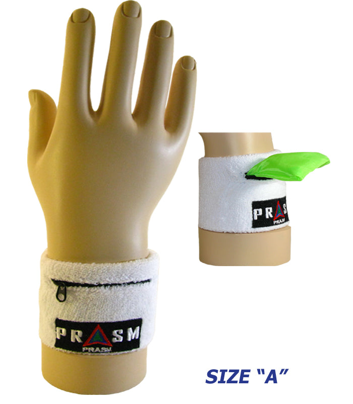 PRASM Unisex Cotton Wristband with Zipper Pocket