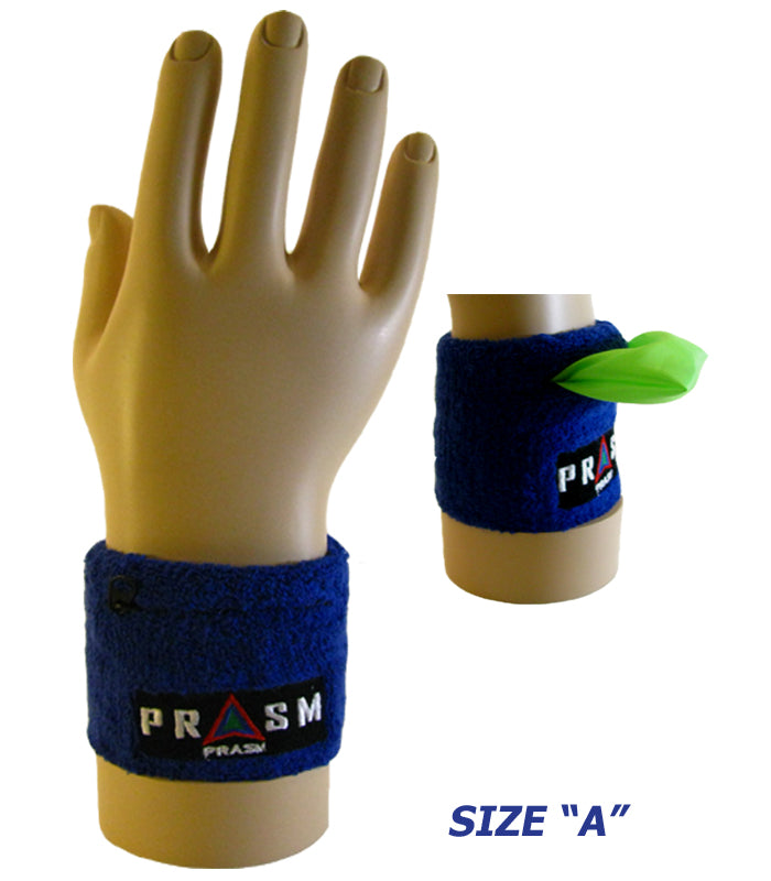 PRASM Unisex Cotton Wristband with Zipper Pocket