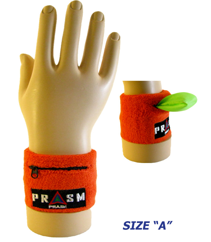 PRASM Unisex Cotton Wristband with Zipper Pocket