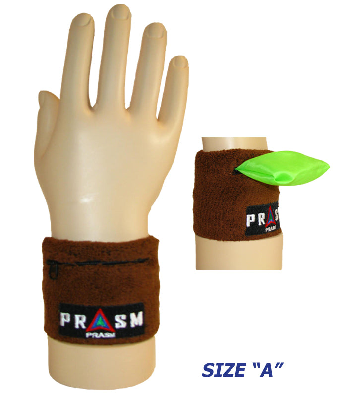 PRASM Unisex Cotton Wristband with Zipper Pocket
