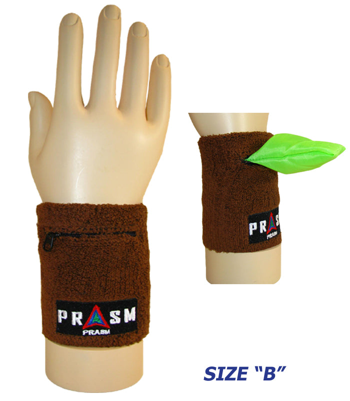 PRASM Unisex Cotton Wristband with Zipper Pocket