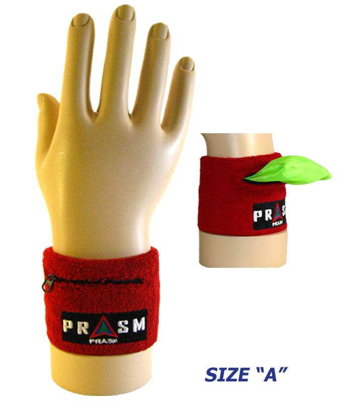 PRASM Unisex Cotton Wristband with Zipper Pocket